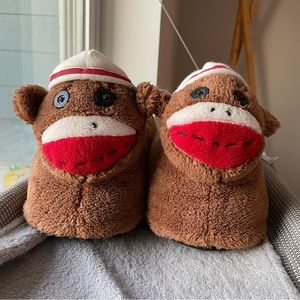Sock Monkey Slippers
